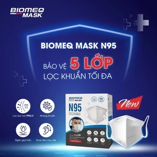 Khẩu trang y tế 5 lớp N95 BIOMEQ MASK màu trắng chính hãng - MEDICAL
