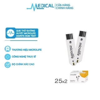 Que thử đường huyết MICROLIFE DiaRite BGM Test (50 que ) date xa - MEDICAL