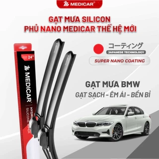 Cặp gạt mưa ô tô xe BMW - Gạt mưa ô tô Silicon phủ nano chống nước Medicar