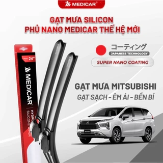 Cặp gạt mưa ô tô xe MITSUBISHI - Gạt mưa ô tô Silicon phủ nano chống nước Medicar