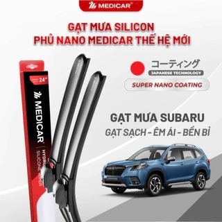 Cặp gạt mưa ô tô xe SUBARU - Gạt mưa ô tô Silicon phủ nano chống nước Medicar