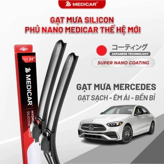 Cặp gạt mưa ô tô xe MERCEDES-BENZ - Gạt mưa ô tô Silicon phủ nano chống nước Medicar