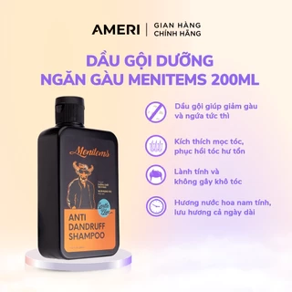 Dầu gội hỗ trợ ngăn gàu Menitems, dầu gội đầu giúp giảm ngứa, hết nhờn, kích thích mọc tóc lưu hương nước hoa cấp