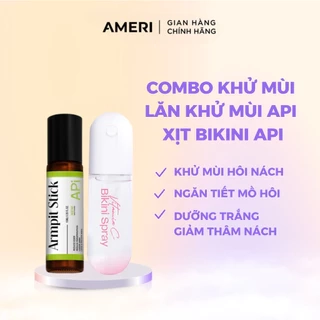 Lăn khử mùi APi khử mùi giảm thâm nách, Lăn nách APi ngăn tiết mồ hôi, Xịt thơm vùng kín kháng khuẩn API BODY ODOR
