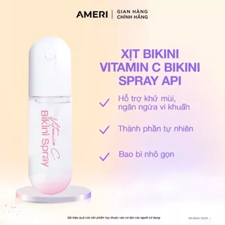 Xịt Bikini khử mùi giảm thâm vùng kín, Xịt thơm Bikini Vitamin C API kháng khuẩn, nước hoa vùng kín API BODY ODOR