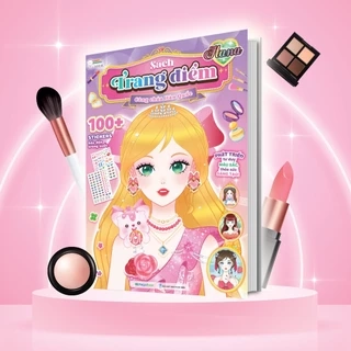 Sách Trang điểm Công chúa Hàn Quốc Hana- Bóc dán sticker cho bé gái siêu xinh