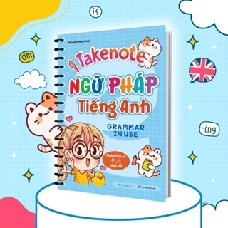 Sổ Tay Takenote Ngữ Pháp Tiếng Anh (Grammar in use) - Gáy lò xo