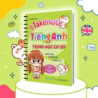 Sổ Tay Takenote Tiếng Anh Trung Học Cơ Sở (Gáy lò xo)