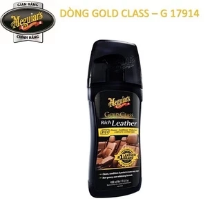 Meguiar's Gel dưỡng, bảo vệ chuyên sâu nội thất da ô tô, Gold Class Rich Leather 3in1, G17914, 400ml