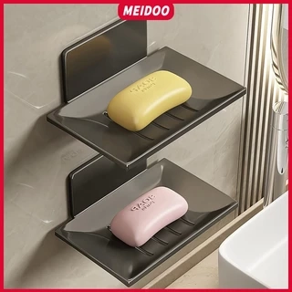 Giá đỡ MEIDOO chất liệu nhôm dán keo 3M đựng xà phòng tiện dụng