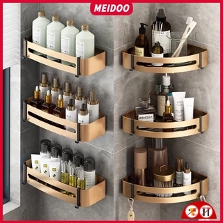 Kệ đựng đồ dùng nhiều tầng MEIDOO gắn góc tường nhà tắm dễ điều chỉnh tiện dụng