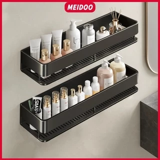 MEIDOO Giá đựng đồ trong phòng tắm, giá đựng đồ treo tường không đục lỗ, có khả năng chịu lực mạnh