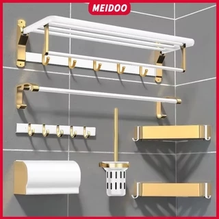 Meidoo Phòng không khoan Khăn Rack Dày Platinum Lưu trữ Rack/Kim loại nhôm treo tường