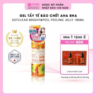 Gel Tẩy Tế Bào Chết Chứa  AHA & BHA Sáng Da MEISHOKU Detclear Trái Cây 180ml