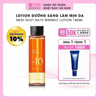 Nước Hoa Hồng Dưỡng Sáng Làm Mịn Da Niacinamide 10% Lotion NA10 MEISHOKU 180ML