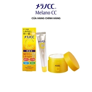 Combo dưỡng trắng, làm mờ đốm nâu và đều màu da Melano CC Tinh chất 20ml + Gel dưỡng trắng 100g