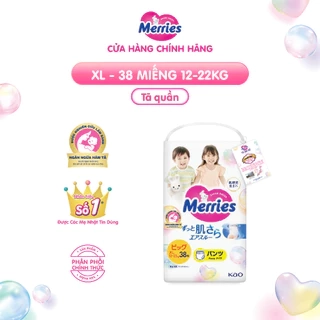 Tã/bỉm quần Merries size XL - 38 miếng (dành cho bé từ 12 - 22kg)
