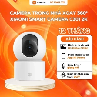 Camera Quan Sát Xiaomi Smart Camera C301 | 2K, 3MP, Xoay 360, Phát Hiện Con Người | Phiên Bản Quốc Tế, Bảo Hành 12 Tháng
