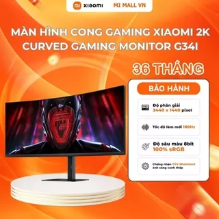 Màn Hình Cong Gaming Xiaomi 2K Curved Gaming Monitor G34i (34inch/180Hz/1ms) - Phiên Bản Quốc tế, Bảo Hành 36 Tháng