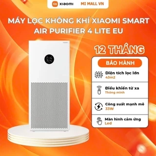 Máy Lọc Không Khí Xiaomi Smart Air Purifier 4 Lite EU | Lọc Bụi, Phấn Hoa | Khử Mùi | Điều Khiển Qua App | BH 12 Tháng