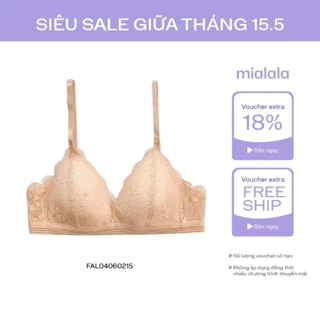 Áo ngực không gọng đệm mỏng 1cm ren hoa MiaLala 0215 NA3220215