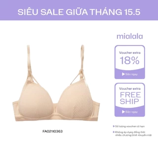 Áo ngực nữ không gọng đệm mỏng 1 cm len tăm thoáng khí MIALALA 0363 NA3280363
