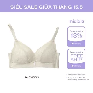 Áo ngực nữ ren cao cấp không gọng đệm mỏng 1cm MIALALA 1083 NA2121083