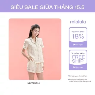 Bộ mặc nhà thô mềm dáng pijama xinh xắn trẻ trung Mialala 5044 DMN02025044