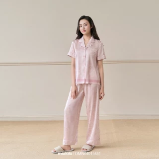 Đồ mặc nhà lụa Mialala pijama tay ngắn, quần dài thanh lịch DMN04015441