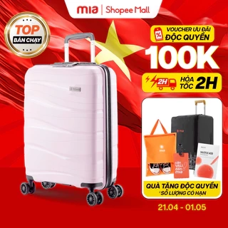Vali Kéo MIAvn Pisani LANI - Size 20/24/28, Nhựa PP Dẻo Siêu Bền, Hạn Chế Bể Vỡ, Bảo Hành Trọn Đời