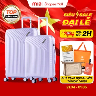 Combo 2 Vali Kéo MIAvn Du Lịch Larita RICO - Size 20/24/28, Nhựa PP Siêu Bền, Hạn Chế Va Đập Mạnh