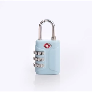 Ổ Khoá Số TSA Khoá Vali Du Lịch Chống Trộm The Travel Star C00-020 TSA Lock S Light Blue - Hàng chính hãng
