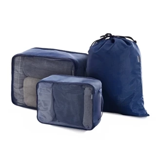 Túi phân loại hành lý MIAvn The Travel Star Foldable Travel Set 3in1 M Navy Du Lịch Tiện Lợi