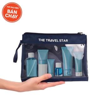 Túi đựng mỹ phẩm MIAvn The Travel Star Accessory Bag S Navy du lịch tiện lợi