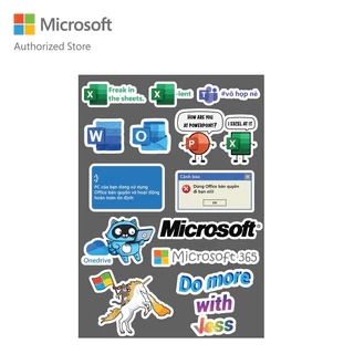 Bộ Sticker Microsoft vui vẻ - Hàng tặng không bán