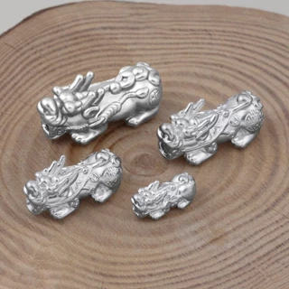 Tỳ hưu Bạc Ta MIÊU BẠC Phụ kiện Mix charm vào lắc tay, vòng cổ Charm tỳ hưu size 8mm 10mm 12mm 14mm C50000