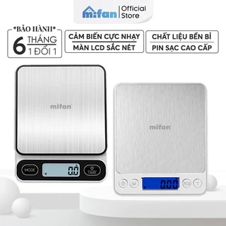 Cân Điện Tử Mini Tiểu Ly Nhà Bếp Cao Cấp MIFAN 0.01g - 15kg - Nhỏ Gọn, Siêu Chính Xác, Thép Không Gỉ, Màn LCD