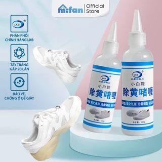 Dung dịch tẩy ố vàng đế giày Mifan LKB 100gr - Vệ sinh, làm trắng các đồ cao su, sneaker, giầy thể thao