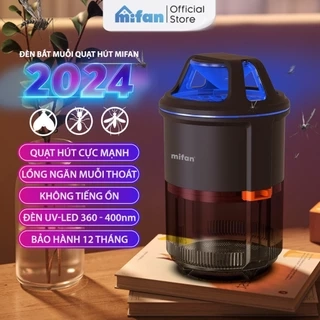 Đèn Bắt Muỗi Thông Minh UV-LED MIFAN - Quạt Hút Siêu Mạnh, Êm Ái, Không Tiếng Ồn - Bẫy ruồi, bắt bọ, diệt côn trùng