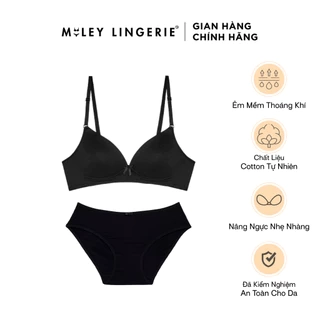 Bộ Đồ Lót Cotton Không Gọng Mút Mềm Nâng Ngực MiLey Lingerie BRW0X015-BCS0X04