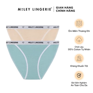 Combo 2 Quần Lót Nữ Lọt Khe Sexy Melange Cạp Cao Active MILEY LINGERIE FMS0957-1157
