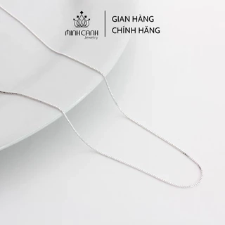 Dây Chuyền Bạc Nữ Loại Trơn Mảnh Chất Liệu Bạc S925 Dài 45cm Minh Canh Jewelry