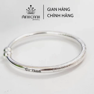 Kiềng Bạc Ta Chạm Rồng Điều Chỉnh Được Size, Khắc Tên Cho Bé Yêu Minh Canh Jewelry