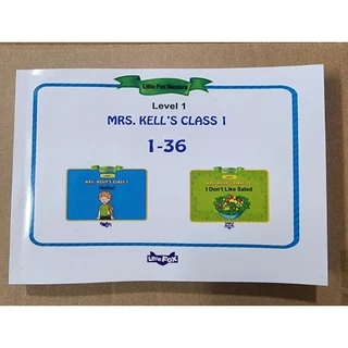 Sách - Mrs kell's class 1-36 ( in màu laze giấy thường gộp từ bài 1 - 36 + mp3)