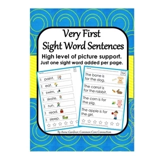 Vở Very First sight word sentences cho bé luyện tiếng anh