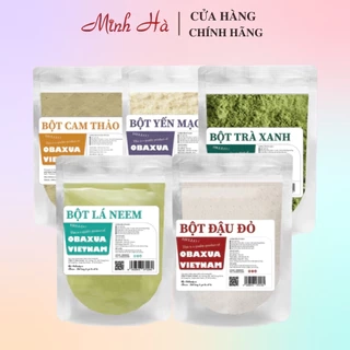Bột đắp mặt nạ thiên nhiên Obaxua các loại 75/250/500g hỗ trợ làm trắng da giảm mụn làm dịu da