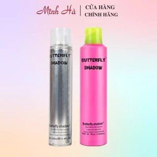 Gôm xịt giữ nếp tóc Butterfly Shadow 150ml/320ml/600ml giúp tạo nếp tóc cùng hương thơm quyến rũ