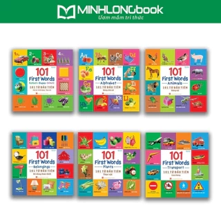 Sách: 101 Từ Đầu Tiên (Thực  Vật - Động Vật - Giao Thông - Bảng Chữ Cái - Đồ Dùng Thân Thiết - Chữ Số Hình Dạng Màu Sắc)