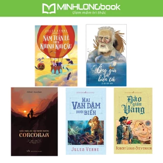 Sách: Corcoran + Ông Già Và Biển Cả + Năm Tuần Lễ Trên Khinh Khí Cầu + Hai Vạn Dặm + Đảo Giấu Vàng
