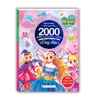 Sách - 2000 hình dán trang phục công chúa Công chúa trí tuệ
